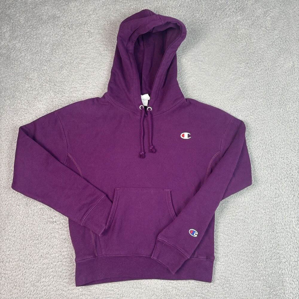 Champion Reverse Weave Hoodie Pullover Sweatshirt size XS Purple Women